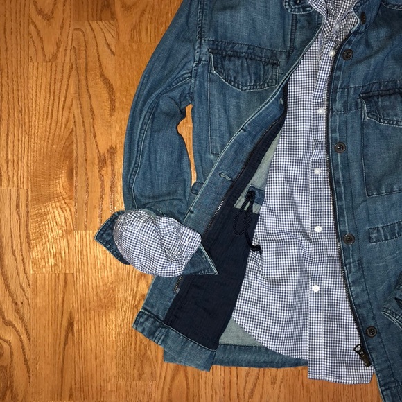 womens denim utility jacket